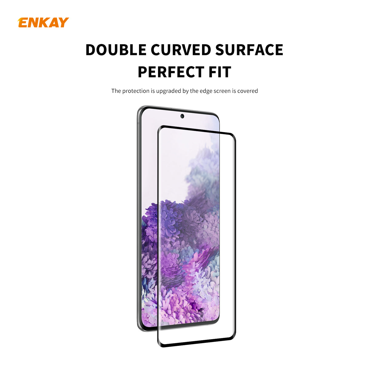 ENKAY 0,26 mm 9H 3D zakřivené tvrzené sklo s celoplošnou ochranou fólie pro Samsung Galaxy S20 Plus ENKAY 0,26 mm 9H 3D zakřivené tvrzené sklo s celoplošnou ochranou fólie pro Samsung Galaxy S20 Plus